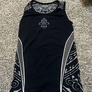 Athleta Seamless Tank Size Small in Black, Grey, and White